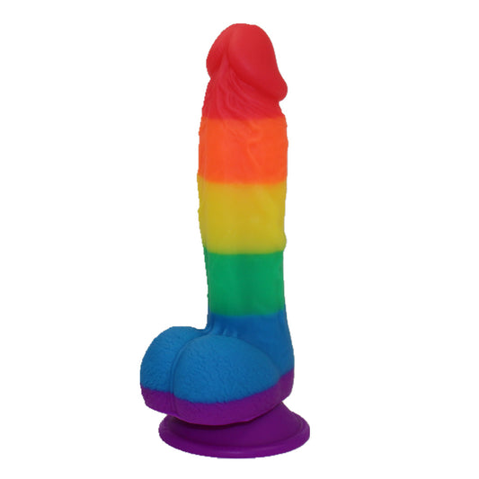 AIX 19.5cm Realistic Rainbow Dildo