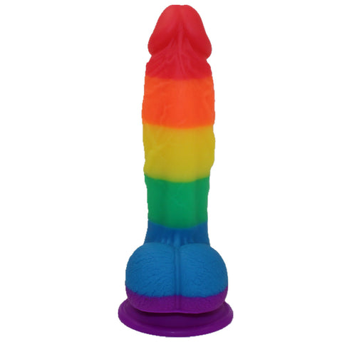 AIX 19.5cm Realistic Rainbow Dildo AIX 19.5cm Realistic Rainbow Dildo