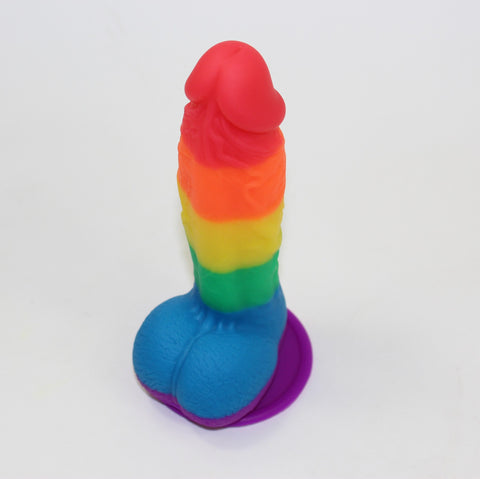 AIX 19.5cm Realistic Rainbow Dildo AIX 19.5cm Realistic Rainbow Dildo