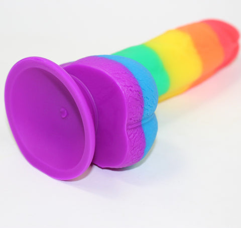 AIX 19.5cm Realistic Rainbow Dildo AIX 19.5cm Realistic Rainbow Dildo