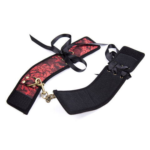 BDSM Fetish Bondage Restraint Set - Handcuffs, Ankle Cuffs & Wrist Cuffs BDSM Fetish Bondage Restraint Set - Handcuffs, Ankle Cuffs & Wrist Cuffs
