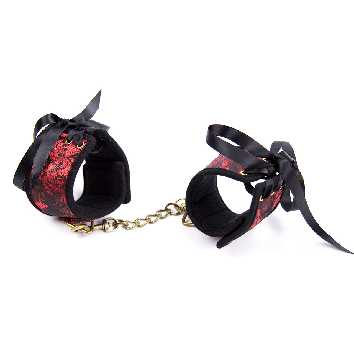 BDSM Fetish Bondage Restraint Set - Handcuffs, Ankle Cuffs & Wrist Cuffs