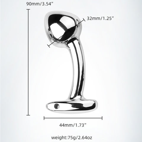 RY BDSM Stainless Steel Anal Plug Butt Plug Wearable - 3 Size S/M/L RY BDSM Stainless Steel Anal Plug Butt Plug Wearable - 3 Size S/M/L