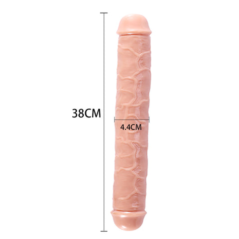 DY Crystal Double Penetration Dildo - Nude 3 Size Optional DY Crystal Double Penetration Dildo - Nude 3 Size Optional
