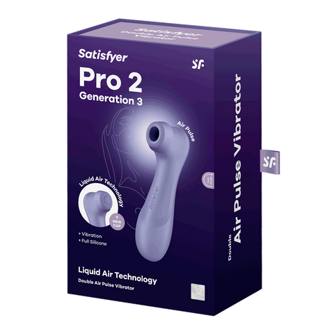 Satisfyer Pro 2 G3 Liquid Vibration Clitoral Stimulator - Lilac