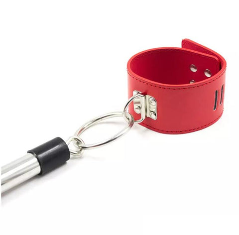 Ankle Wrist Spreader Bar Bondage Leg Handcuffs Restraint - Red