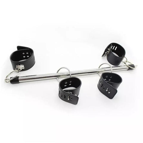 Ankle Wrist Spreader Bar Bondage Leg Handcuffs Restraint - Black Ankle Wrist Spreader Bar Bondage Leg Handcuffs Restraint - Black