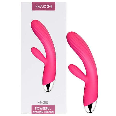 SVAKOM Angel Flexible Intelligent Warming Rabbit Vibrator - Rose SVAKOM Angel Flexible Intelligent Warming Rabbit Vibrator - Rose