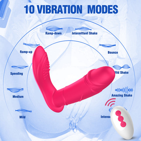 FOX DW Remote Control Wearable Vibrator - Magnetic Auto-Thrusting FOX DW Remote Control Wearable Vibrator - Magnetic Auto-Thrusting
