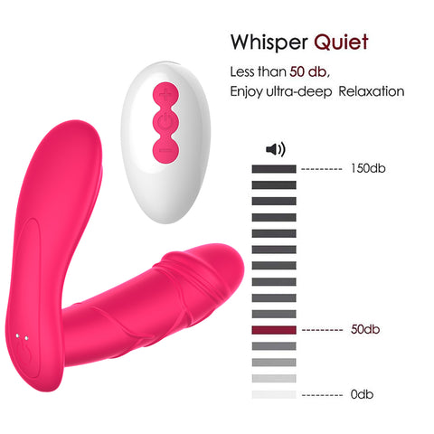 FOX DW Remote Control Wearable Vibrator - Magnetic Auto-Thrusting FOX DW Remote Control Wearable Vibrator - Magnetic Auto-Thrusting