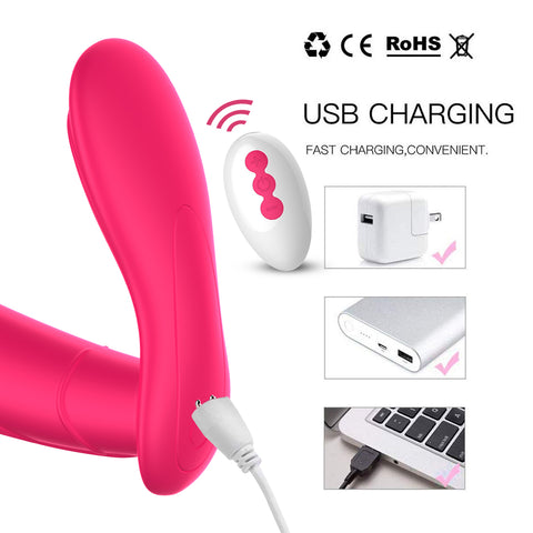 FOX DW Remote Control Wearable Vibrator - Magnetic Auto-Thrusting FOX DW Remote Control Wearable Vibrator - Magnetic Auto-Thrusting