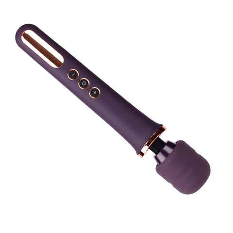 HC 10 Modes Wand Vibrator Wireless Personal Massager USB Rechargeable -Purple HC 10 Modes Wand Vibrator Wireless Personal Massager USB Rechargeable -Purple