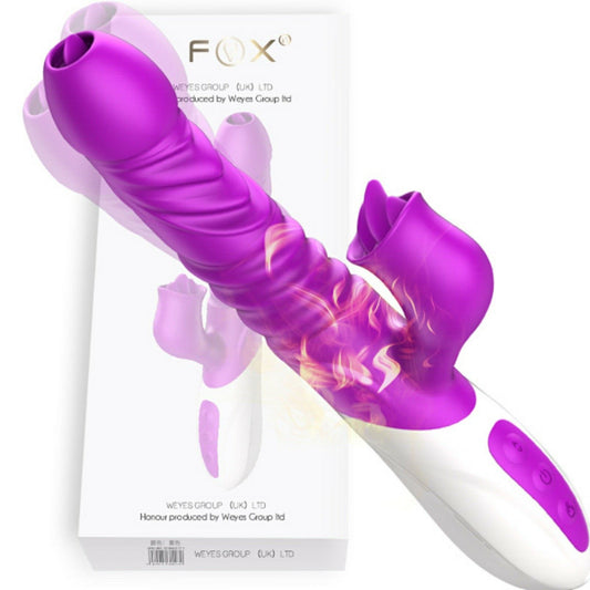 FOX T10 Thrusting Dildo Rabbit Vibrator Auto Heating Edition