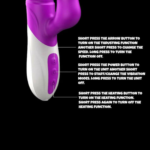 FOX T10 Thrusting Dildo Rabbit Vibrator Auto Heating Edition FOX T10 Thrusting Dildo Rabbit Vibrator Auto Heating Edition