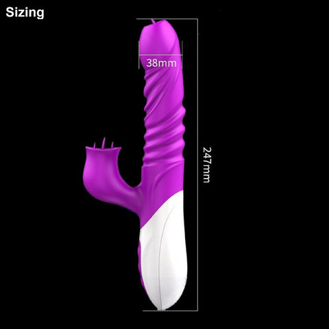 FOX T10 Thrusting Dildo Rabbit Vibrator Auto Heating Edition FOX T10 Thrusting Dildo Rabbit Vibrator Auto Heating Edition