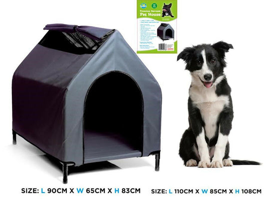 Waterproof Pet House Portable Flea Mite Resistant Dog Bed Puppy Kennel Elevated