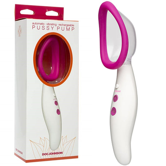 Doc Johnson Automatic Vibrating Pussy Pump USB Rechargeable