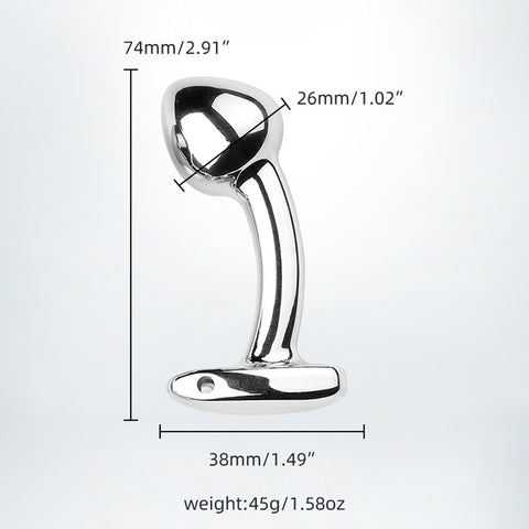 RY BDSM Stainless Steel Anal Plug Butt Plug Wearable - 3 Size S/M/L RY BDSM Stainless Steel Anal Plug Butt Plug Wearable - 3 Size S/M/L