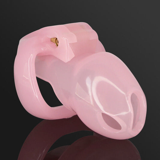 Imprison Bird A777 Male Chastity Device Penis Cage Kit - 4 Sizes with 4 Rings/Pink
