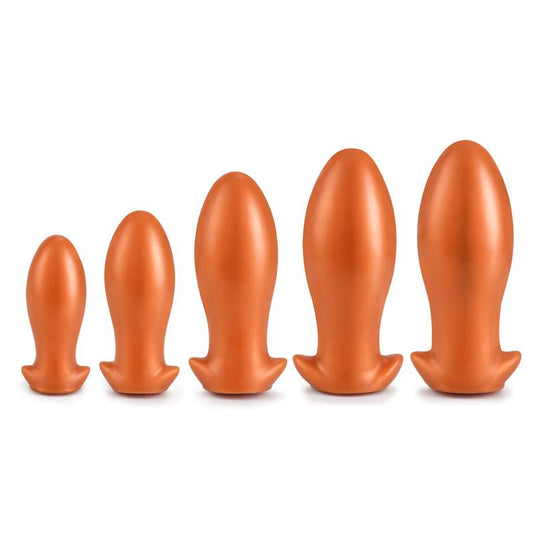 MD Giant Silicone Anal Plug / Butt Plug - Gold (5 Size - S/M/L/XL/XXL)