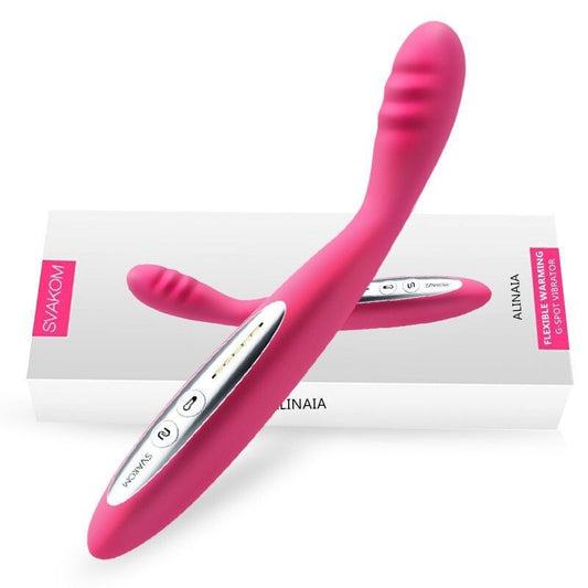 SVAKOM Alinaia Auto-Heating Curved Finger G-Spot Vibrator