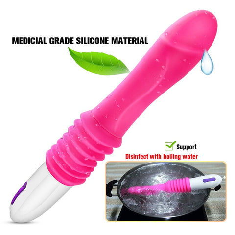 HC Automatic Telescopic Auto Thrusting Sex Machine / Vibrating Dildo