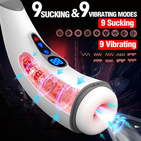 Hgod 007 Pro Auto Heating Suction Male Masturbation Cup LCD Display