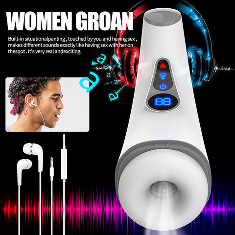 Hgod 007 Pro Auto Heating Suction Male Masturbation Cup LCD Display