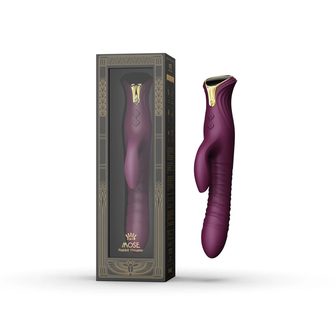 ZALO Mose Thrusting Rabbit Vibrator - Purple