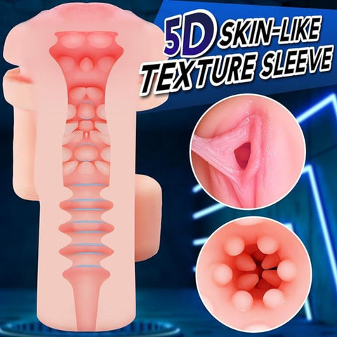 UNIMAT Realistic Pussy Vibrating Male Masturbation Cup