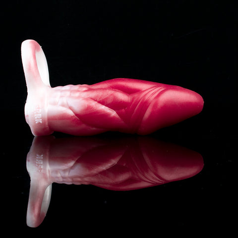 FAAK Red Fantasy Monster Silicone Penis Sleeve Cock Extender - 311