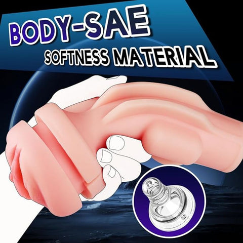 UNIMAT Realistic Pussy Vibrating Male Masturbation Cup