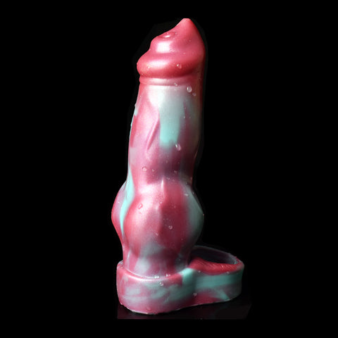 FAAK Peacock Fantasy Monster Silicone Penis Sleeve Cock Extender - 303