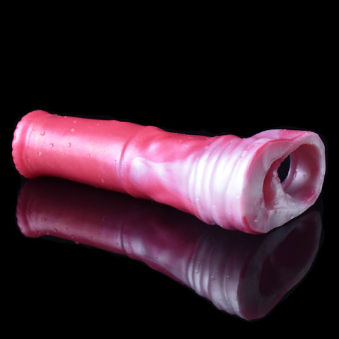 FAAK Red Dragon Fantasy Monster Silicone Penis Sleeve Cock Extender - 305