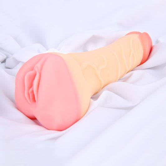 MD Saint Realistic Dildo & Pussy Masturbator - Dual-Use Lifelike Male Stroker