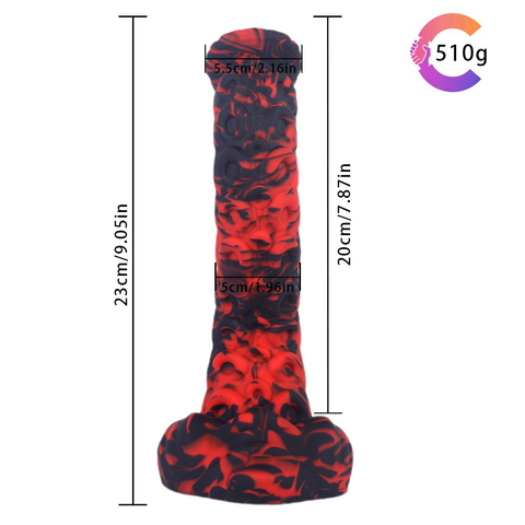 MD Ice Rose Fantasy Dildo / Anal Plug - 3 Sizes