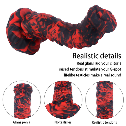 MD Volcanic Fantasy Dildo / Anal Plug - 3 Sizes
