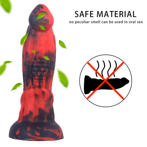 MD 8.26" Volcanic Rock Alien Silicone Fantasy Dildo / Anal Plug