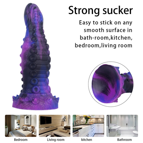 MD 8.26" Monster Galaxy Silicone Fantasy Dildo / Anal Plug