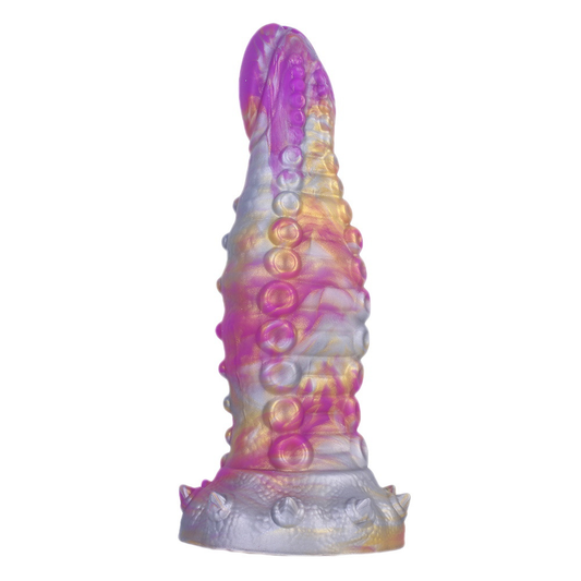 MD 8.26" Monster Ice Rose Silicone Fantasy Dildo / Anal Plug