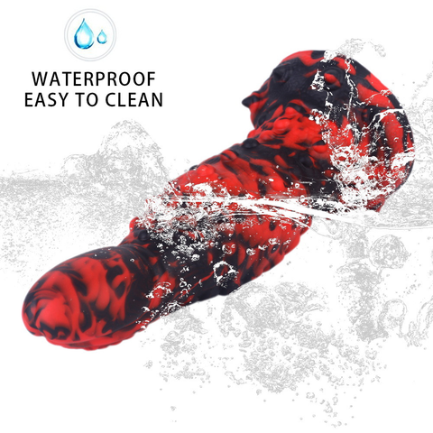 MD 8.26" Monster Ice Rose Silicone Fantasy Dildo / Anal Plug