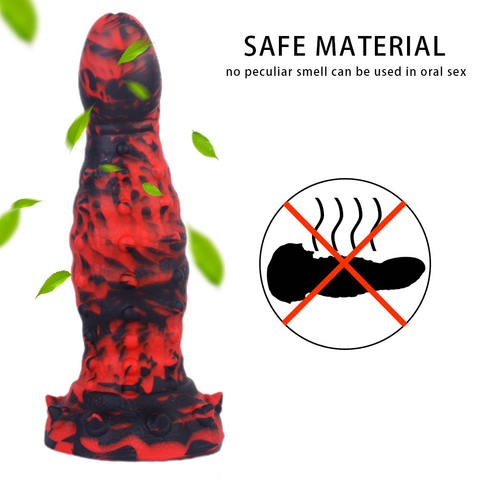 MD 8.26" Monster Volcanic Alien Silicone Fantasy Dildo / Anal Plug
