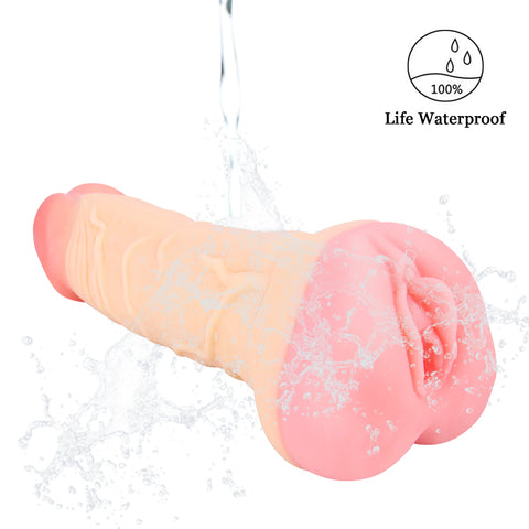 MD Saint Realistic Dildo & Pussy Masturbator - Dual-Use Lifelike Male Stroker