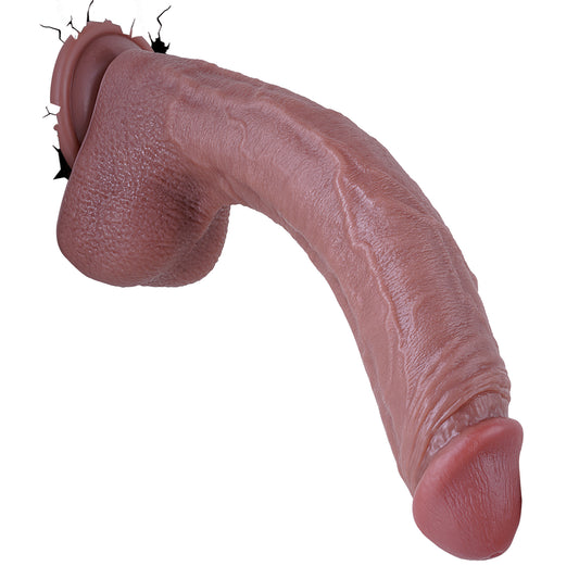 MD 10.43" Giant Realistic Dildo - Brown