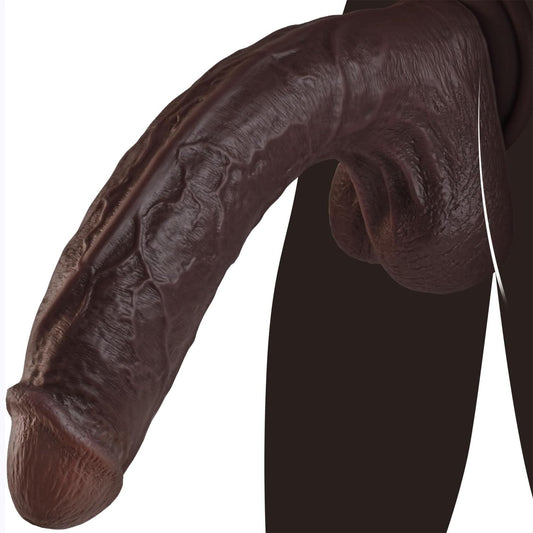 MD 10.83" XXL Big Realistic Dildo - Coffee
