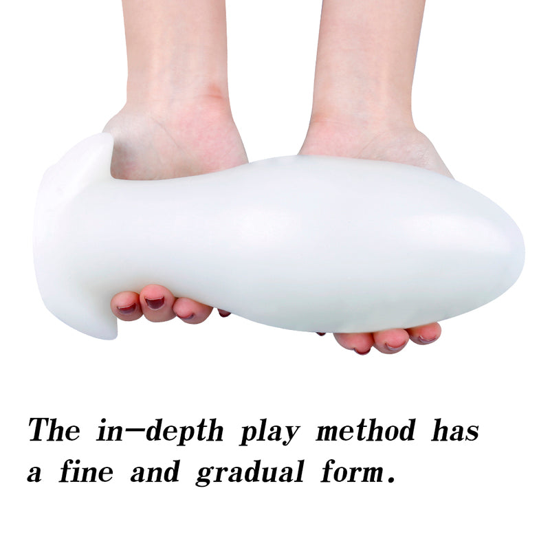 MD Giant Silicone Anal Plug - White Butt Plug in 5 Sizes (S to XXL) sexyplay.com.au MD Giant Silicone Anal Plug - White Butt Plug in 5 Sizes (S to XXL) sexyplay.com.au