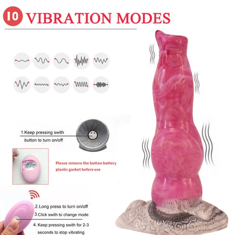 YOCY 21cm Fantasy Dildo Vibrator Remote Control