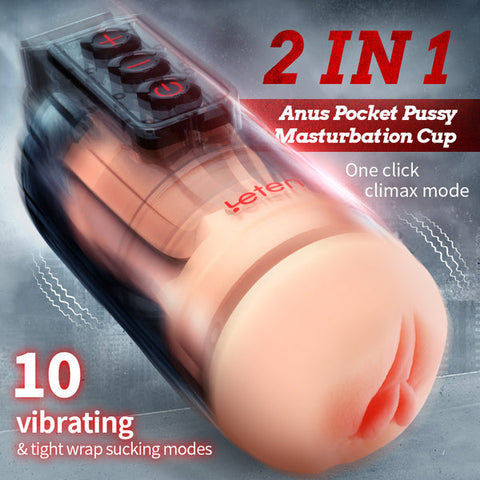 LETEN Powerful Blasting Male Masturbator - App Remote Control Vibration