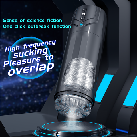 Toyschool Telescopic Male Masturbation Cup - Rotating & Sucking
