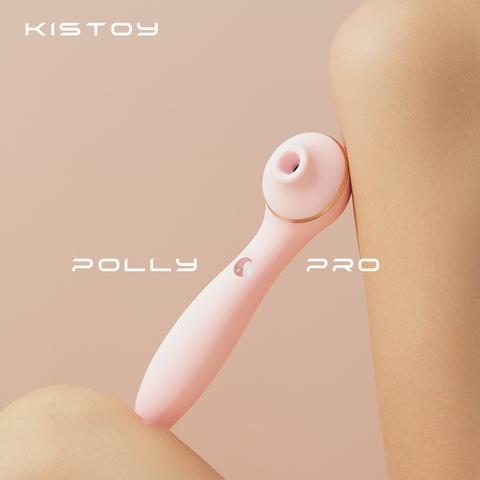 KISTOY Polly Pro Air Pulse Vibrator – Dual-Stimulation Clitoral & G-Spot Massager - Yellow